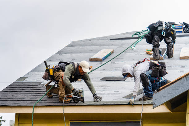 Professional Gutter Installation technician working in Quincy, FL